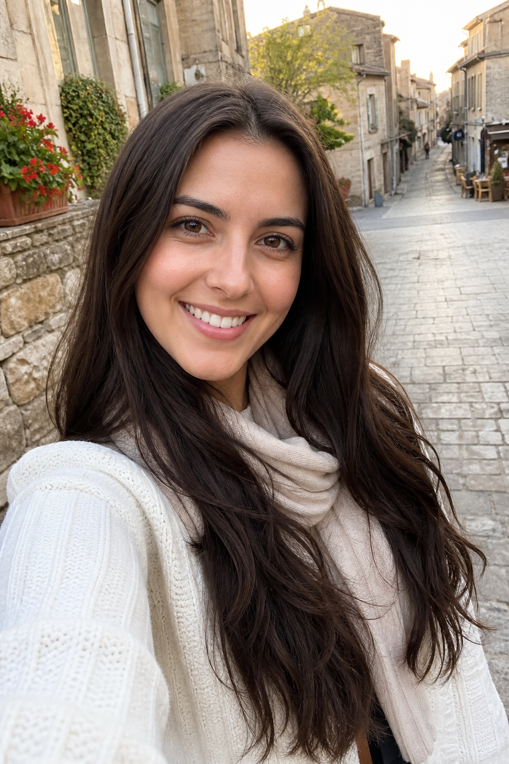 Visitor taking a selfie at a historic destination